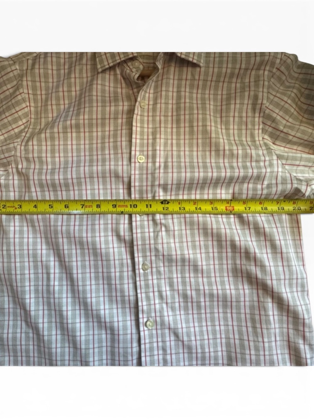Michael Kors Men’s Plaid Dress Medium Button Down Business Casual - Picture 10 of 12